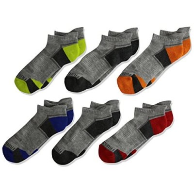 Fruit of the Loom Big Boy's Everyday Active Low Cut Tab Socks (6 Pack)