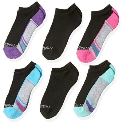 Fruit Of The Loom Women's 10 Pack Cushioned No Show Socks