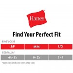 Hanes boys Durable Cushioned and Reinforced Heel and Toe Crew Socks 12 and 24-pack Available