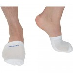 Mabua Anti-slip Breathable White Half Toe Socks 5 Pairs