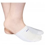 Mabua Anti-slip Breathable White Half Toe Socks 5 Pairs