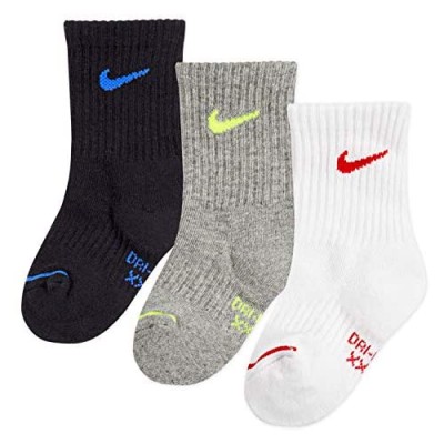 Nike unisex-child Dri-fit Crew Socks (3 Pairs)