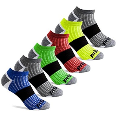 Prince Boys' Low Cut Athletic Socks with Cushion for Active Kids (6 Pair Pack)