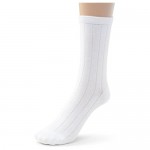 Silky Toes Bamboo Ribbed Crew Socks for Boys Girls Casual School Uniform 3 or 6 Pk Seamless Socks