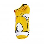 Sonic The Hedgehog Boys No Show Video Game Socks (5 Pack) Sock Size: 9-11 Sonic Big Faces