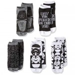 Star Wars Stormtrooper Darth Vader 5 Pack Low Cut Socks