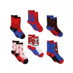 Super Hero Adventures Spider-Man Boys 6 pack Athletic Crew Socks (Baby/Toddler)