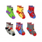 Super Hero Adventures Spider-Man Boys 6 pack Socks with Grippers (Baby/Toddler)