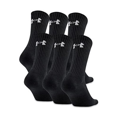 Under Armour Youth Cotton Crew Socks  6-pairs