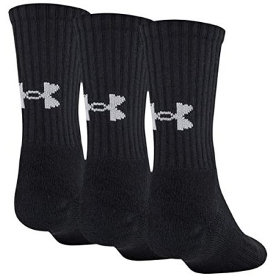 Under Armour Youth Training Cotton Crew Socks  3-Pairs
