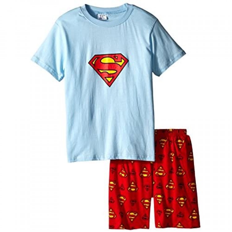 Big S Boys Shorts 2 Piece Pajama Set 100% Cotton Blue