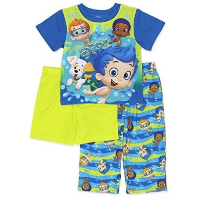 Bubble Guppies Toddler Boys 3 Piece Shorts Pajamas Set