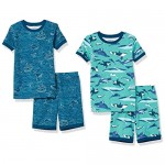 Essentials Boys' Snug-fit Cotton Pajamas Sleepwear Sets