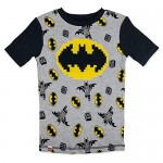 LEGO Batman Movie Boy's Pajama Set 4 Piece PJ Set 100% Cotton Size 4 to 10