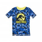LEGO Jurassic World Boys Dinosaur Pajamas 3pc Cotton PJs for Kids with Pajama Shorts Boys size 4 to 10
