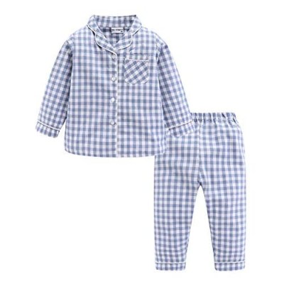Mud Kingdom Girls Pajamas Set Collared Long Sleeve Sleepwear