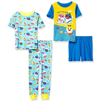Nickelodeon Boys' Baby Shark Snug Fit Cotton Pajamas