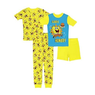Nickelodeon Boys' Spongebob Squarepants Snug Fit Cotton Pajamas  Classic Sponge 2  8