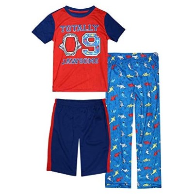 Only Boys Sleepwear Pajamas 3 Piece Pajama Set - Tee Shorts and Pants