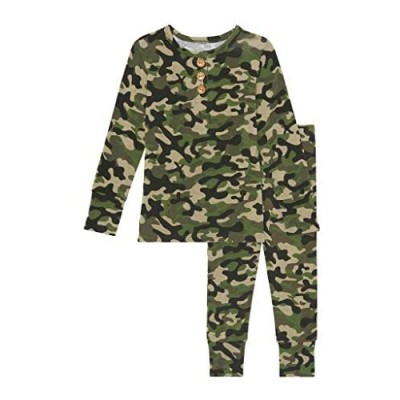 Posh Peanut Unisex Pajamas Set - Toddler Sleepers Little Boy Clothes - Kids Two Piece Girls PJ - Soft Viscose Bamboo