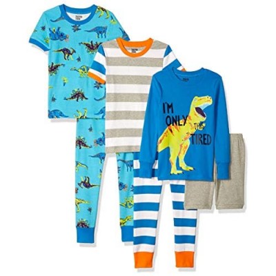 Spotted Zebra Boys' Snug-fit Cotton Pajamas Sleepwear Sets