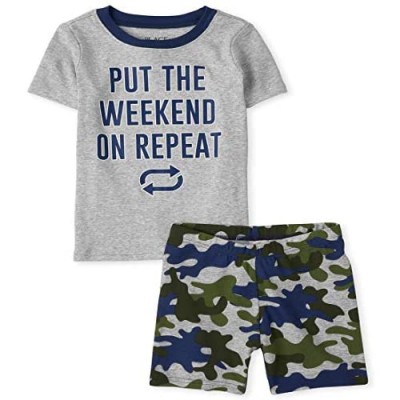The Children's Place Boys' Weekend Two Piece Pajama Set