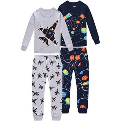 Truck Boys Pajamas Toddler Sleepwear Clothes 100% Cotton Pants Set for Kids Size 2Y-7Y