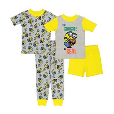 Universal Boys' Toddler Minions Snug Fit Cotton Pajamas  Real Snuggle  4T