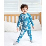 VAENAIT BABY 12M-12 Toddler Kids Boys Girls 100% Cotton Marbling Sung Fit Sleepwear Pajamas 2pcs Pjs Set