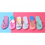 Ataiwee Girl's Flip Flops Kid's Slip On Beach Thong Sandals with Mermaid Turtle Fruit Printed for Younger Older Children.
