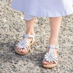 Flaryzone Toddler/Little Girls' Open Toe Hook & Loop Strap Summer Flat Sandals