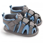 Isbasic Infant Baby Boys Girls Summer Beach Sandals Breathable Athletic Anti-slip Soft Sole Newborn First Walker Crib Shoes