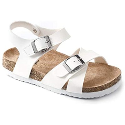 Trary Cork and Adjustable Strap Flats Sandals for Kids (Little Kids)