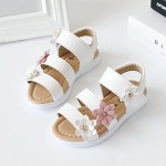 Vokamara Big Girls Fashion Bow Sandals Summer Shoes