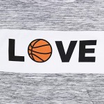 Basketball Hoodie- Love Sports Funnel Neck Sweatshirt Fanwear Player Girl's Gift