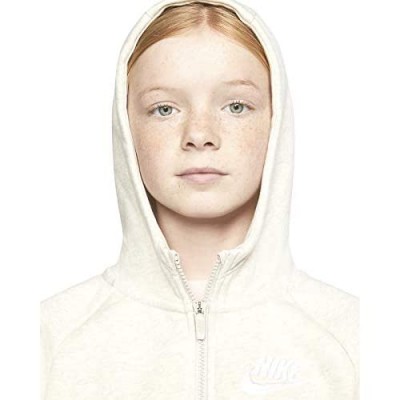Nike Girl's Fleece Hooded Zip Up Sweatshirt CD7533 008 size M New with tag