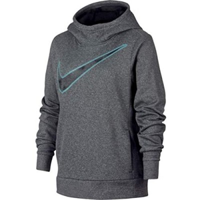 Nike Youth Girls 8-18 Athletic Pullover Therma Hoodie Grey CJ4368 032
