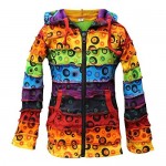 Shopoholic Fashion Children Pixie Colorful Hippie Striped Hoodie Hippy Boho Kids Sweater Jacket