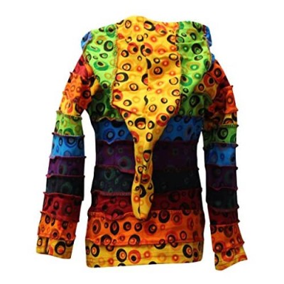Shopoholic Fashion Children Pixie Colorful Hippie Striped Hoodie Hippy Boho Kids Sweater Jacket
