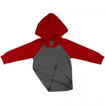 ToBeInStyle Infant Boys Girls Contrast or Solid Basic Hoodie Everyday Shirt