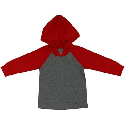 ToBeInStyle Infant Boys Girls Contrast or Solid Basic Hoodie Everyday Shirt