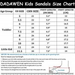 DADAWEN Toddler/Little Kid Boys Girls Sneakers Lightweight Breathable Strap Athletic Running Shoes