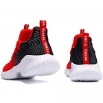 JMFCHI Boys Girls Kids' Sneakers Knitted Mesh Sports Shoes Breathable Lightweight Running Shoes for Kids Fashion Athletic Casual Shoes