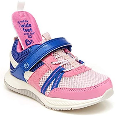 Stride Rite 360 girls Blitz Running Shoe  Pink/Light Blue  7 Toddler US
