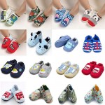 COSANKIM Infant Baby Boys Girls Slipper Soft Sole Non Skid Sneaker Moccasins Toddler First Walker Cirb House Shoes