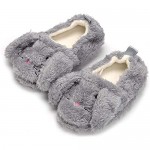Csfry Baby Girl's Premium Soft Plush Slippers Cartoon Warm Winter House Shoes