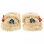 Disney Moana Toddler Girl's Plush A-Line Slippers with Faux Fur