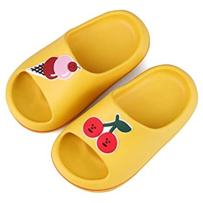 Girls Boys Fruit Slippers Shower Bath Kids Slippers Summer Slides Sandals Beach Pool Water Shoes（Toddler/Little/Big）