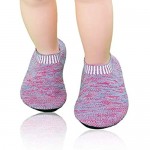 Kids Toddler Slipper Socks with Rubber Sole Non-Slip Knit Lightweight House Slippers for Boys Girls