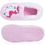 Kids Unicorn House Slippers for Girls Boys - Cute Dinosaur Warm Winter Shoes (Toddler/Little Kid)
